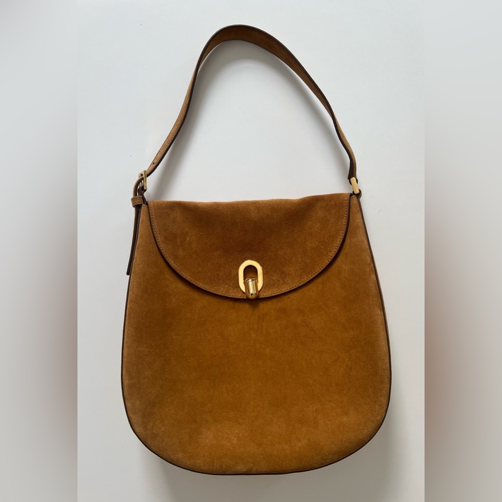 Savette Tondo hobo in tan suede
